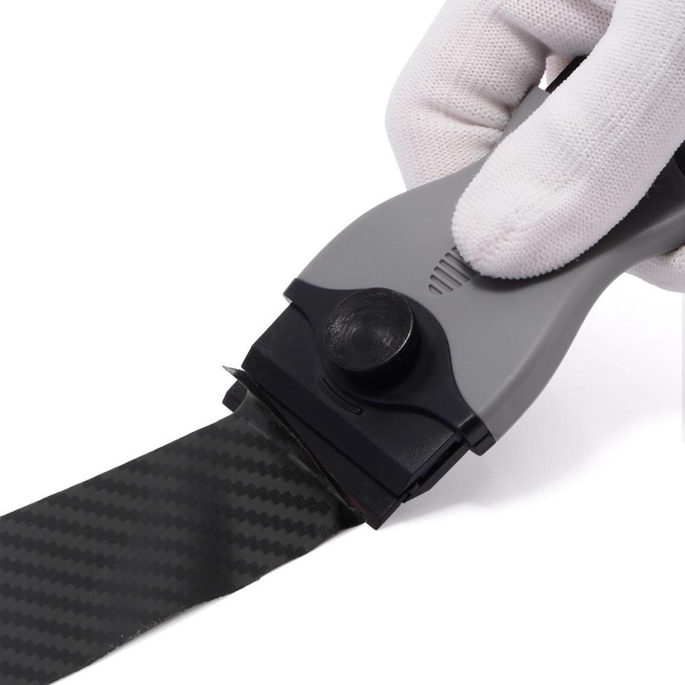 EHDIS Auto Wrap Sticker Removal Scraper Vinyl Film Decal Squeegee Window Tint Air Bubble Water Wiper Car Styling Tool+10 Blades