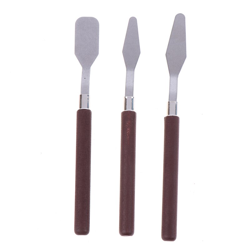 3pcs/set Practical Oil Painting Scraper Of Acrylic Gouache Oil Paint Color Palette Tools