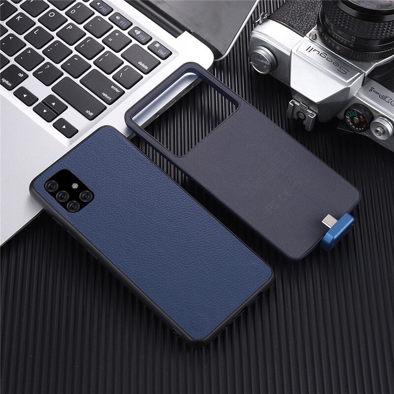 7000mAh Portable Power Bank Battery Charger Cases For Samsung Galaxy A71 Battery Case Magnetic Battery Charging Power Case