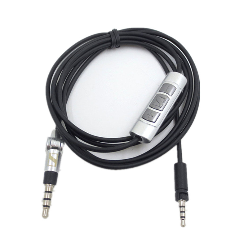Headphones Accessories 1.45m Audio Cable Replace For Sennheiser Momentum 1.0 2.0 On-Ear Headset Bluetooth Cord With Mic Remoter