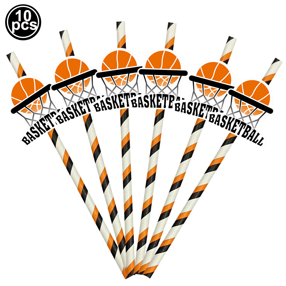 Suministros de de cumpleaños de baloncesto, recuerdos, pajitas de papel de baloncesto, adornos para magdalenas, llavero, caja de barco, decoración deportiva para de baloncesto: Gris claro