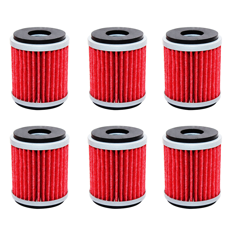 Motorcycle Oil Filter For Yamaha CZD300 XMAX 292 T110 Crypton 110 Beta 125 RR Enduro/Motard 125 TM 250 4T 249 TM 450 4: 6pcs