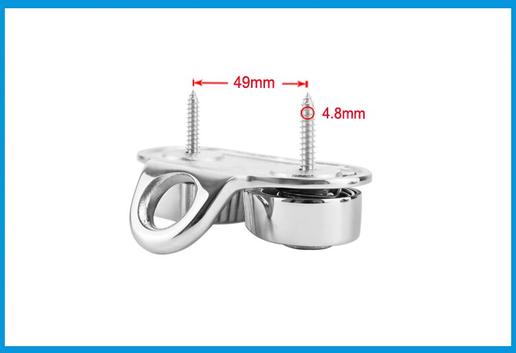 Stainless Steel 316 Cam Cleat with Leading Ring Boat Cam Cleats Matic Fairlead Marine Sailing Sailboat Kayak Canoe Dinghy
