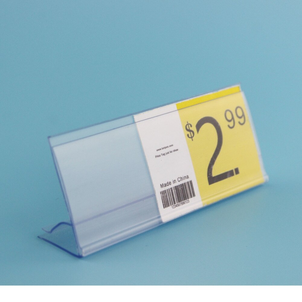 Porte-étiquettes pour gondole et étagère en bois, porte-étiquette pour magasin de détail, étiquette de prix