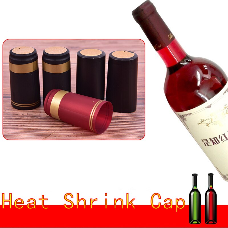 10 unids/lote PVC tapa termoretráctil tapa de botella de vino botella Barra de sello suministros de para la elaboración casera accesorios de Bar