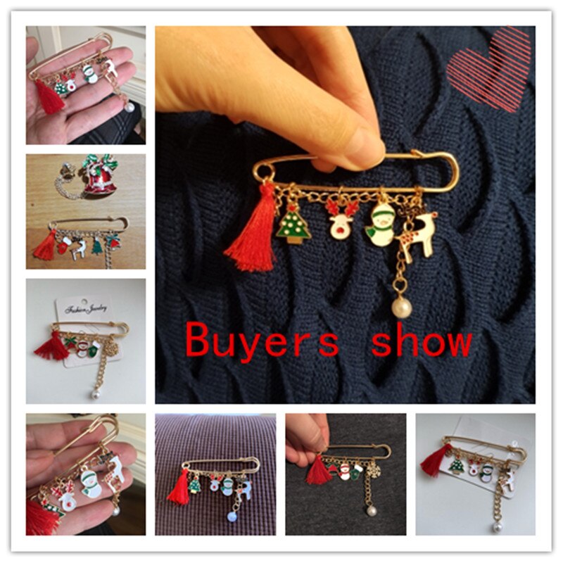 Misananryne Mooie Mode Jaar Kerst Laarzen Broche Kerstman Schoenen Vervoer Strass Broche Sieraden