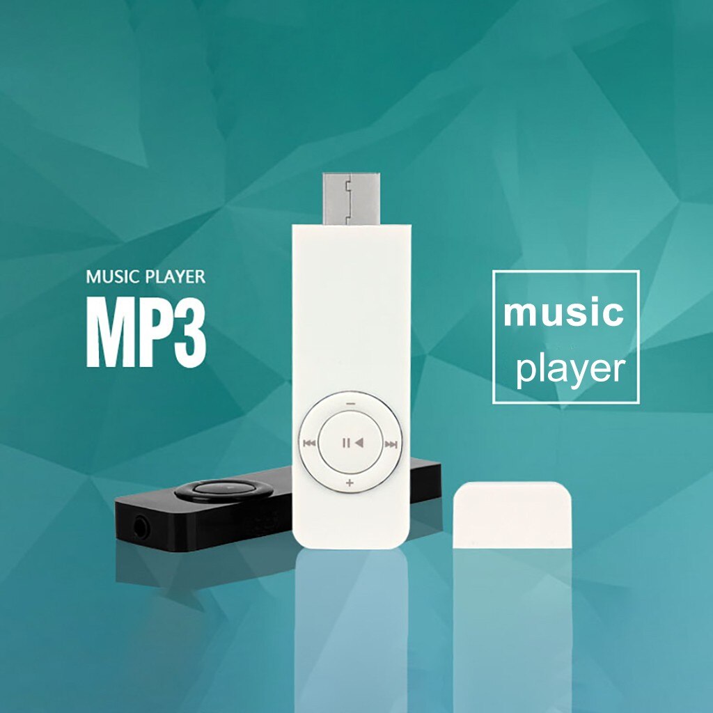 Music Player USB Mini Metal Clip USB MP3 Player 32GB Micro SD TF Card Music Media Portable MP3 Player