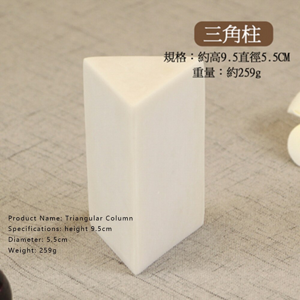 Accesorios auxiliares de jabón hechos a mano, columna de reproducción en forma de arroz, estrella de cinco puntas triangular Cuadrilateral, herramientas de fabricación de jabón: Triangular Column