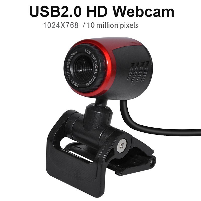 Webcam USB High Definition Camera Web Cam 360 Degree MIC Clip-on For Skype Computer Desktop In stock