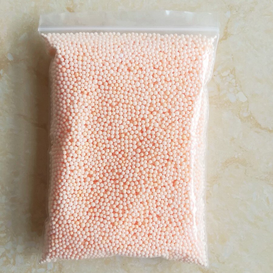 2-3.5mm 16000 stk diy slime bolde ikke blødende farve skumperler slim leverer fyldstof til akvarium dekoration legetøj: Orange 14g 2-3.5mm l