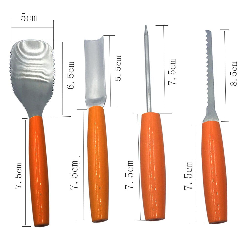 Pumpkin Carving Tool Kit Stainless Steel Pumpkin Lantern Tools Set Halloween Decoration Cutters Pumpkin Hand Tool Set
