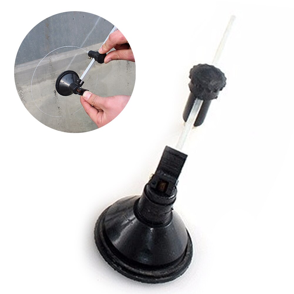 Easy Operate Window Glass Cutter with Suction Portable Cup Bottle Circle Hole Opener Home DIY Roller Woodworking Cutter Tools