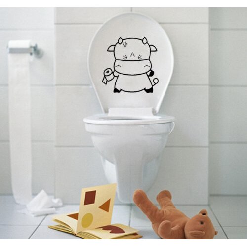 Sweet Cow Toilet Seat Cover Decal Sticker