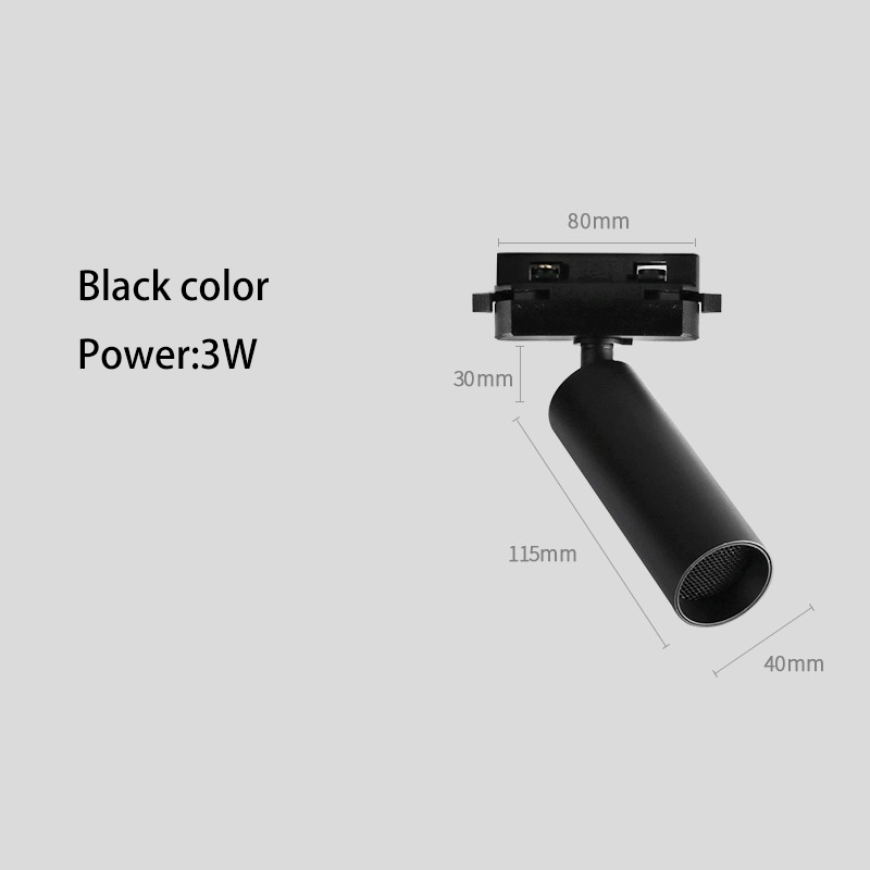 Oświetlenie szynowe doprowadziło 3- stopniowe, reflektor z regulowanym kątem, antyodblaskowe, oświetlenie robić sali muzealnej, oświetlenie ścienne: Ciemnoniebieski / Czarny