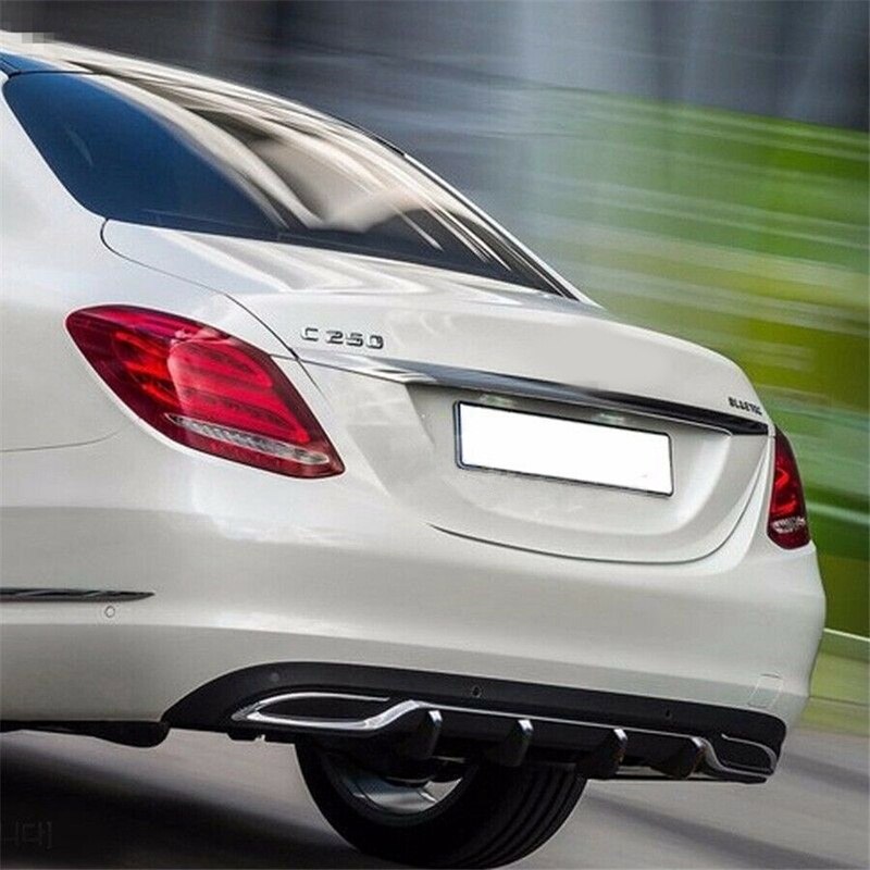 4 st kolfiber universell bil bakre nedre stötfångare diffusor fin spoiler lip wing splitter