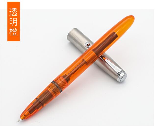 Jinhao 51a 0,38mm brunnen stift holz tinte stifte transparent stift für schule schriftlich pluma fuente büro liefert stylo Feder: QQ / 0.38mm