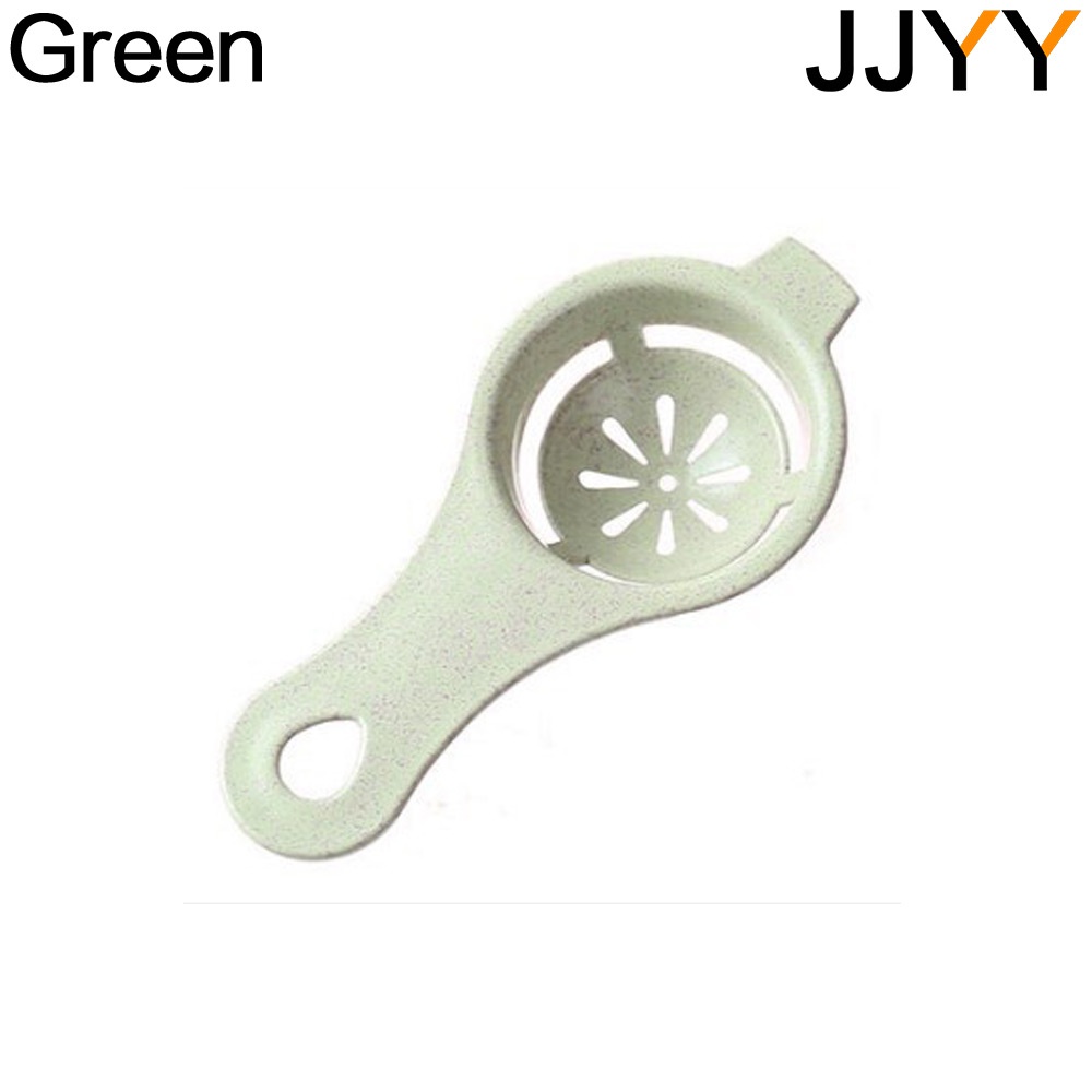 JJYY cocina huevo blanco DIY separador titular tamiz divertido divisor Stonego herramienta de cocina accesorios para hornear: verde