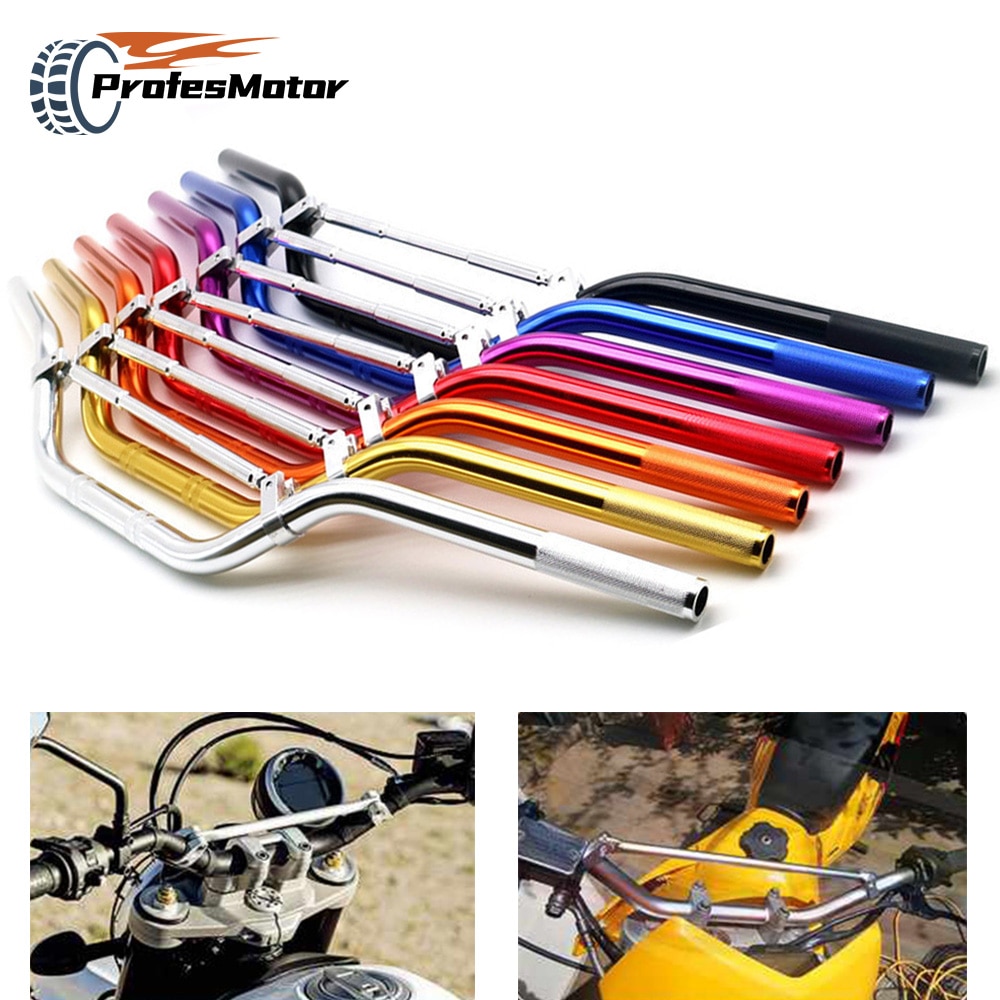 Moottoripyörän ohjaustanko 22mm 7/8 '' moottoripyörän alumiiniseoksesta valmistettu ohjaustanko 50cc 70cc 110cc 125cc 140cc likakaivopyörä mönkijä
