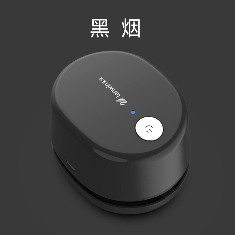 Tenwin Desktop Auto Mini Portable Cordless Dust Sweeper Electric Vacuum Cleaner Kawaii Desk Accessories Office School Supplies: black