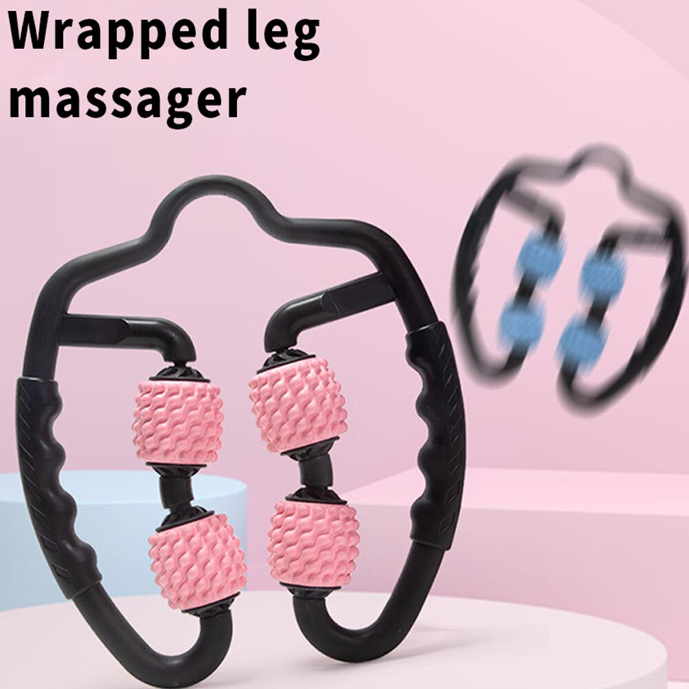 Spiked yoga massage stick akupunkt stick pilates muskel fysioterapi relief massage verktyg fitness utrustning yoga ben klämma