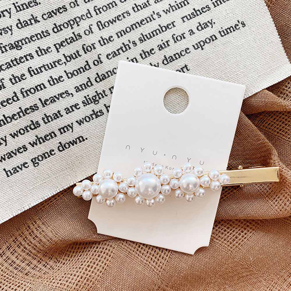 1/2PC Perle Metall Haarspangen Frauen Haar Clip Haarnadel Mädchen Haarnadeln Haarspange Hairgrip Bobby Stift Haar Zubehör neue: 5