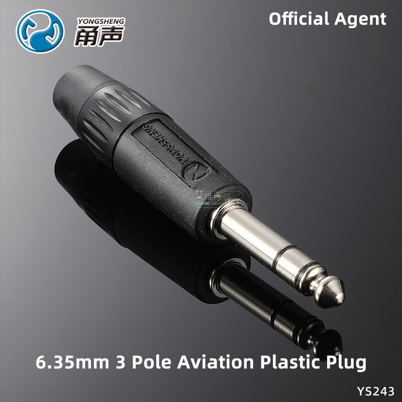 Neutrik yongsheng 10 × 6.35mm ts trs mono-stereo-vergoldeter stecker 1/4 & #39 ;& #39 ; lautsprecher-, gitarren-, mikrofon- und headset-audio-lötanschluss