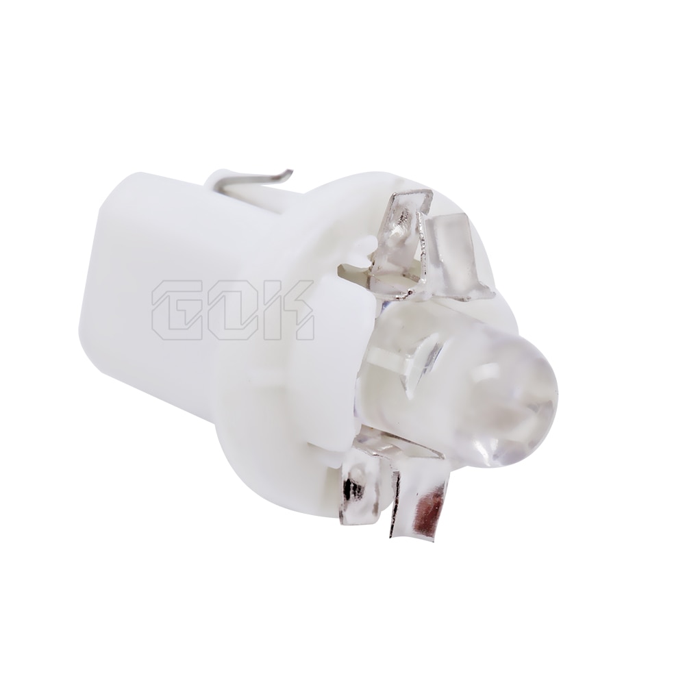 Bombilla led T5 B8.5 para salpicadero de coche, luces de indicador Interior, lámpara lateral, rojo, blanco, azul, DC12V, 10 Uds., al por mayor