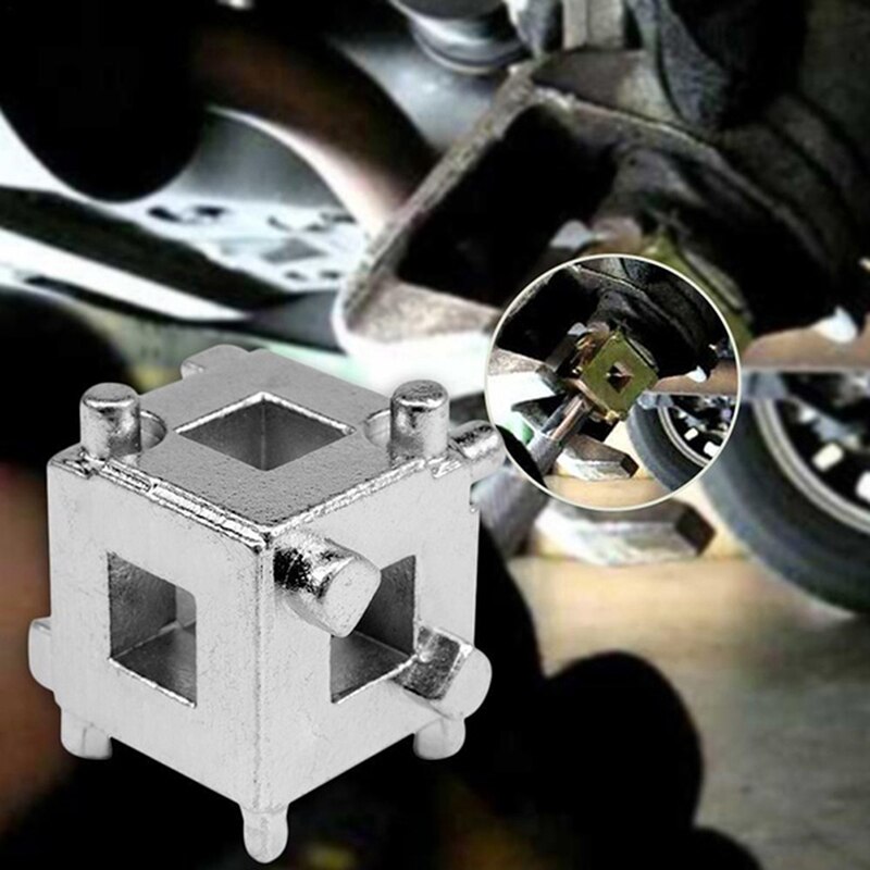 1pc Rear Disc Cube Tool 3/8" Drive Tool Brake Caliper Piston Rewind/Wind Back