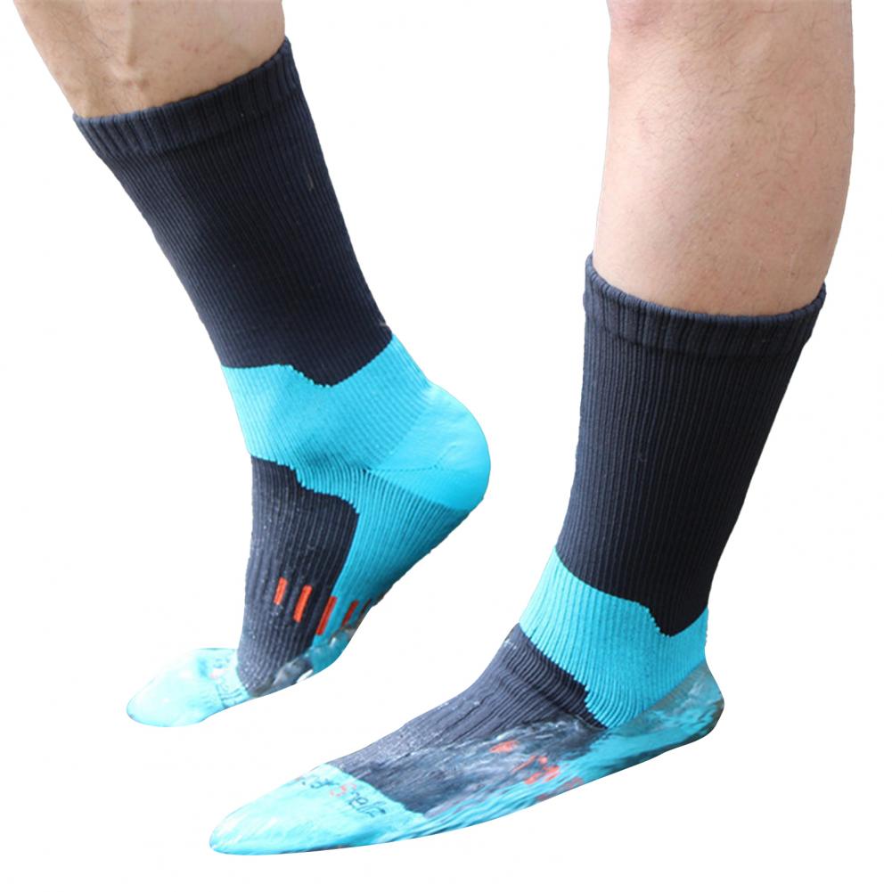 1 Pair Wading Socks Comfortable Waterproof Socks Elastic Cozy Women Men Winter Warm Mid-Tube Socks for Climbing: S / PURPLE