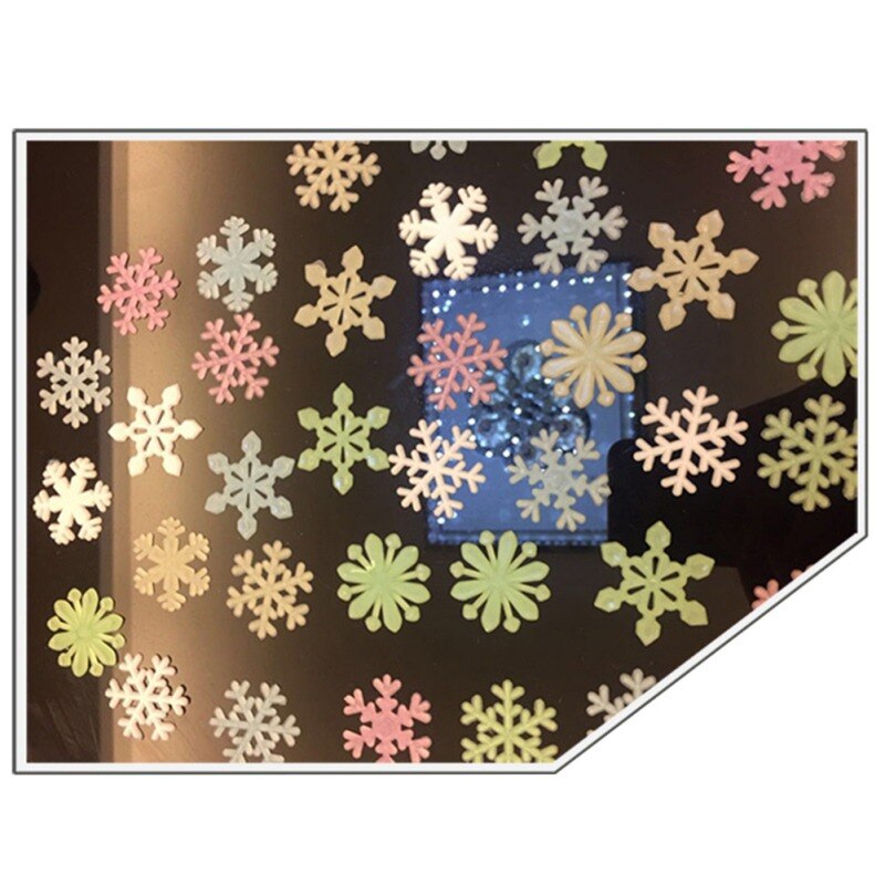 Glitter floco de neve adesivos parede do bebê decalque quarto dos miúdos decoração para casa cores estrelas luminosa fluorescente decoração para casa