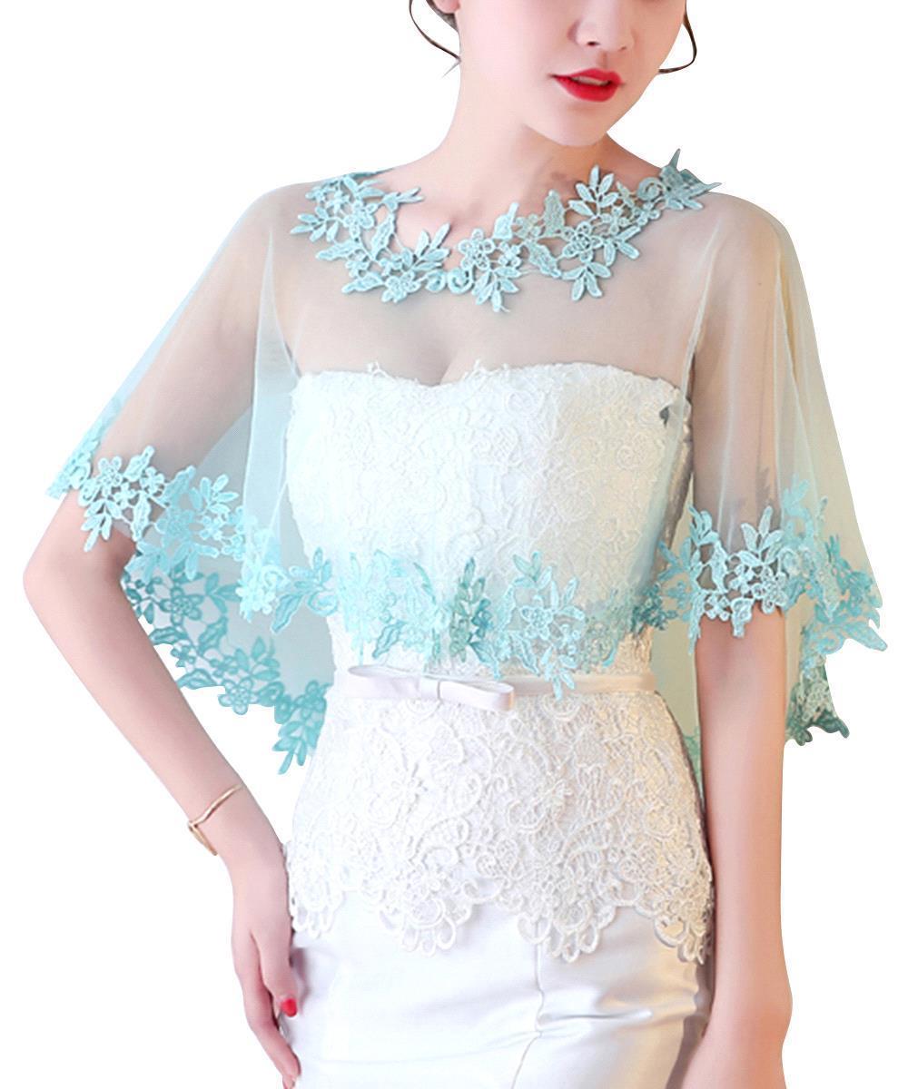 Multi-color Lace Bolero Wraps Women Bridal Cape Lace Female Shawl Evening Party Capes Short Bridal Wrap Wedding Accessories: picture
