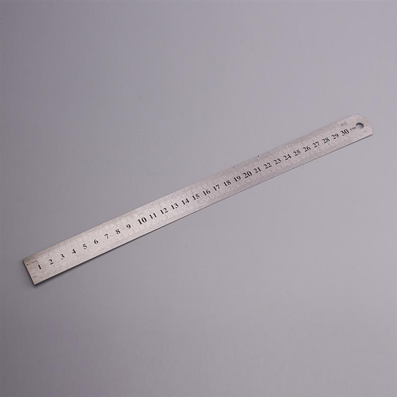 3Pcs Stainless Steel Ruler Metal Ruler for Engineering School Office Drawing 20cm/30cm/40cm