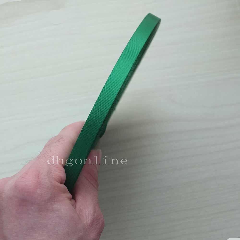 Sangle de ceinture robbin en nylon 10mm 25 yards 3/8 " pour boucles, lanière, sangle pivotante: Vert