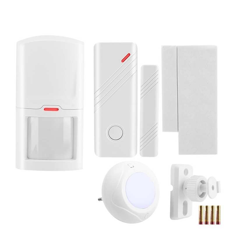 433MHZ Home Security Alarm 1/2 IR Sensor 1 /2 Magnetic Sensor Sound Light Siren