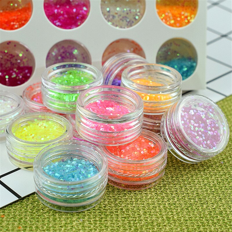 12 Gaten Slime Zachte Aardewerk Fruit Slice Pearl Sequin Sprinkles Filler Kinderen Speelgoed Boetseerklei Diy Accessoires Nail Art Tips