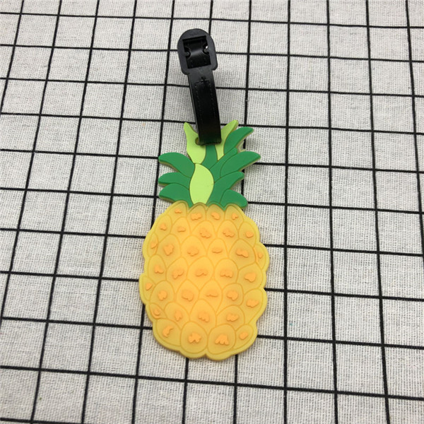 Ananas Reise Zubehör Kreative Gepäck Tag Silica Gel Koffer ID Adresse Halter Gepäck Internat Tags Tragbare Label PVC: 05