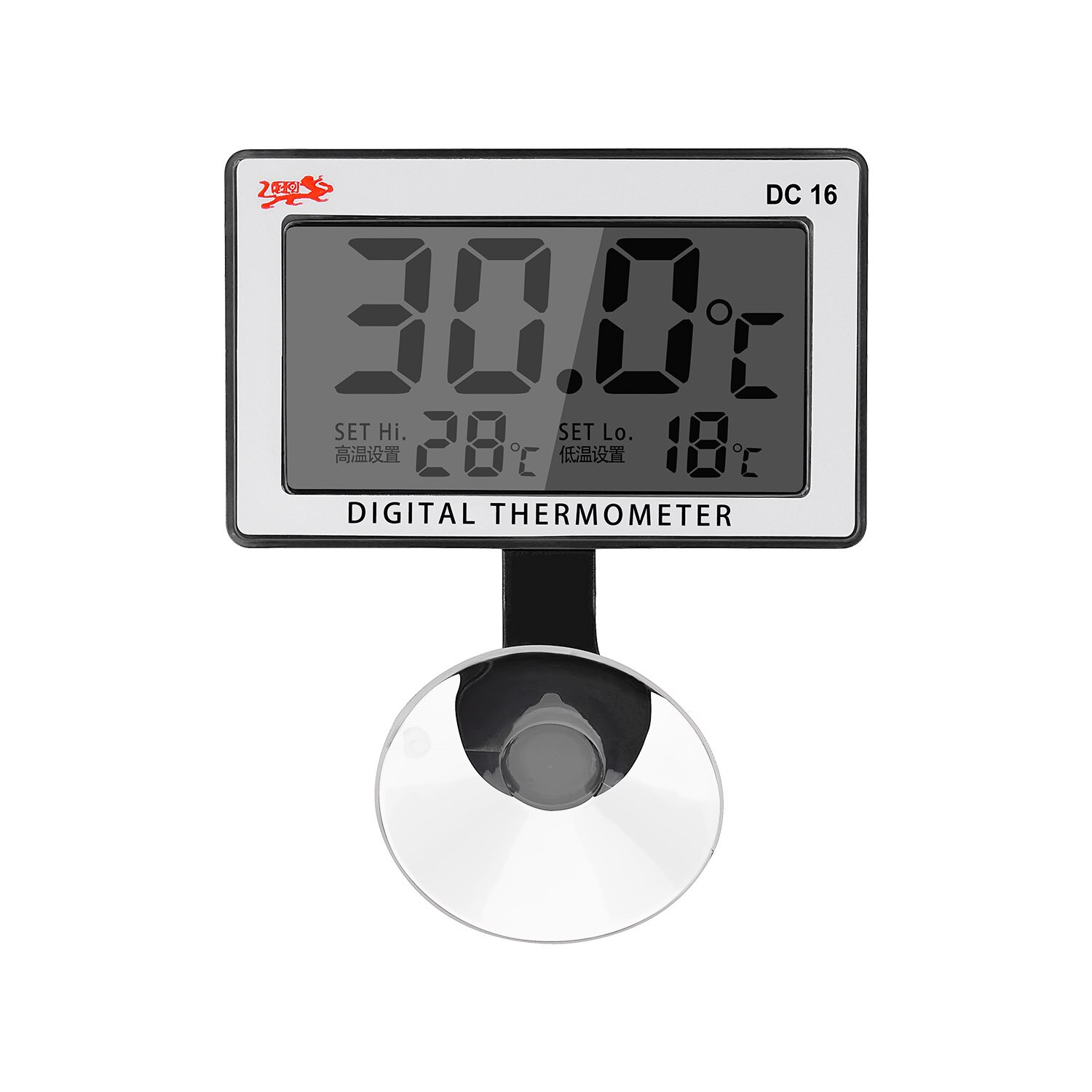 1pcs Mini Digital Submersible Fish Tank Aquarium LCD Display Thermometer Aquatic Biological Control Temperature Meter Waterproof: DC16