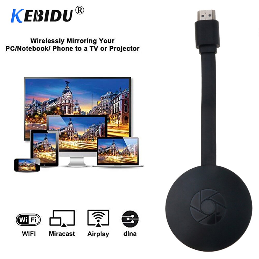 Kebidumei G2 TV Stick Dongle 1080P HD Mirascreen HDMI Wireless WiFi Display Ontvanger Ondersteuning IOS Voor IPhone PC Android