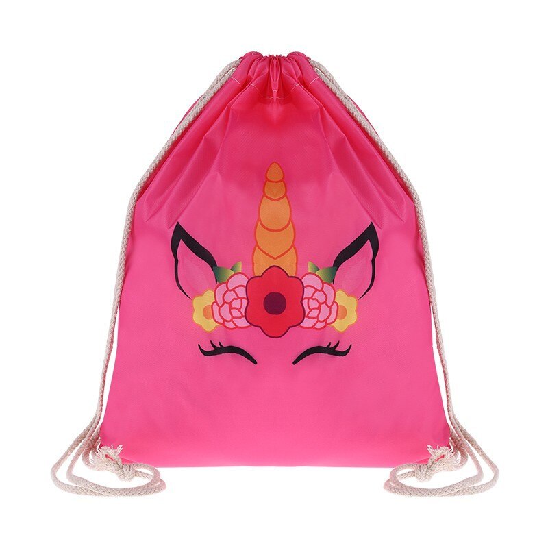 Sac à dos à cordon coulissant 3d imprimés licorne – Grandado