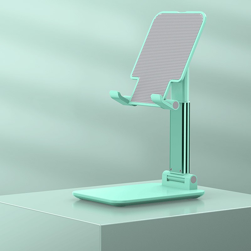 Desk Mobile Phone Holder Stand For iPhone iPad Xiaomi Adjustable Desktop Tablet Holder Universal Table Cell Phone Stand: green-zhong