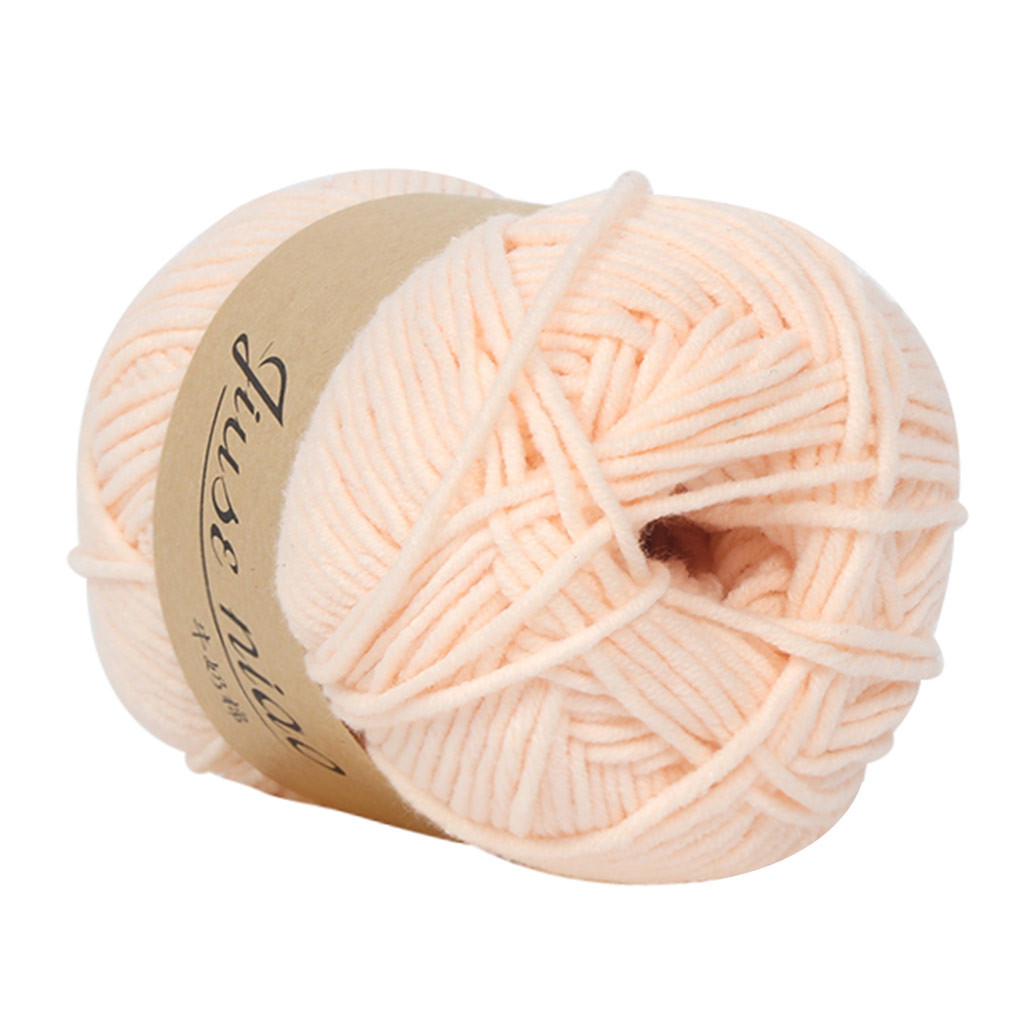 Fil de laine 5 brins de lait et de coton colorés | Bricolage, laine, coton doux, doux, écharpe Crochet épaisse poupée bébé: I