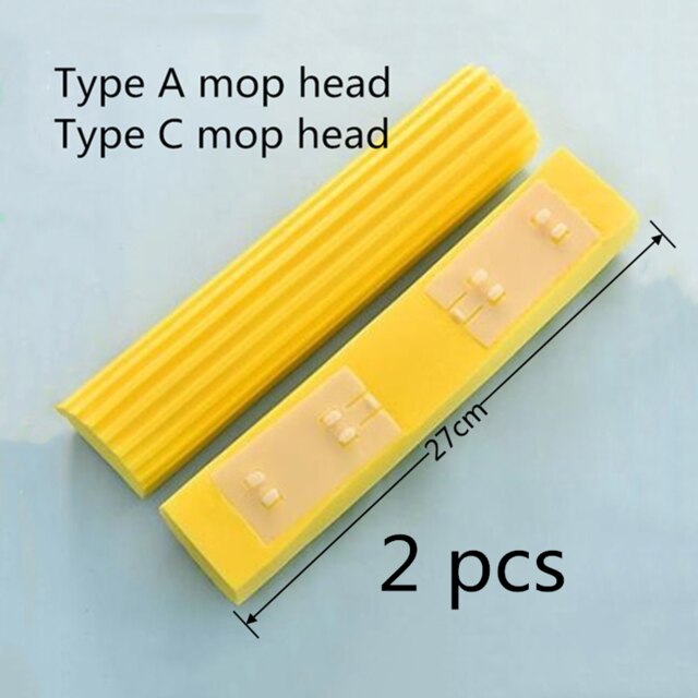 Stainless Steel Telescopic Rod Half-Folding Rubber Cotton Mop Folding Sponge Free Hand Washing Steel Squeezing Water Mop: M