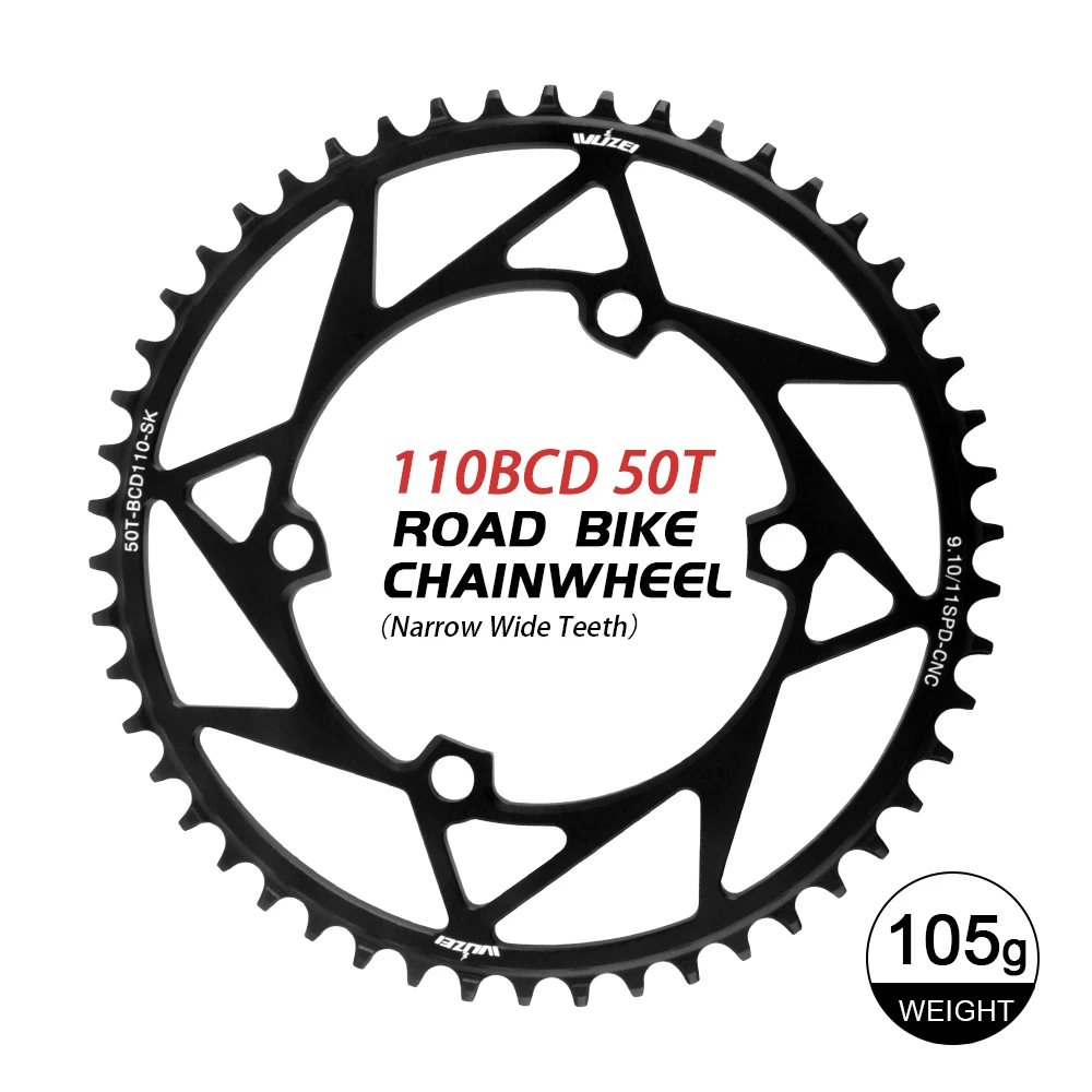 110 plato de bicicleta de carretera bcd para Shimano 105 platos r7000 r8000 r7100 r8100 r9200 4700 5800 6800 dura ace 110bcd rueda de cadena: Azul