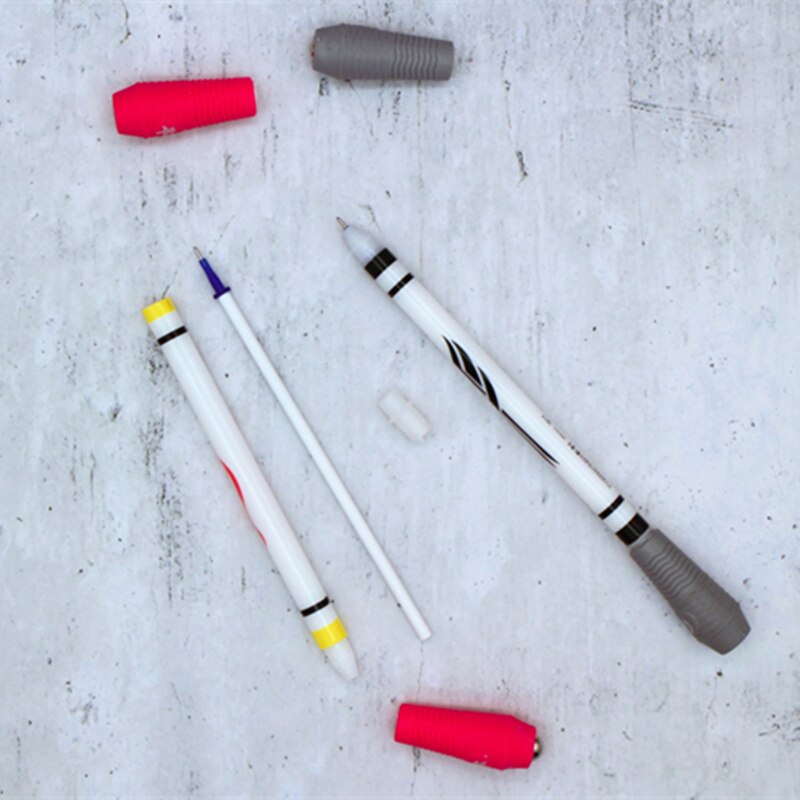 2Pcs Spinning Pen Turn to Scroll Ballpoint Pen Multifunction Stationery Enhance Learning Kids Office Supplies