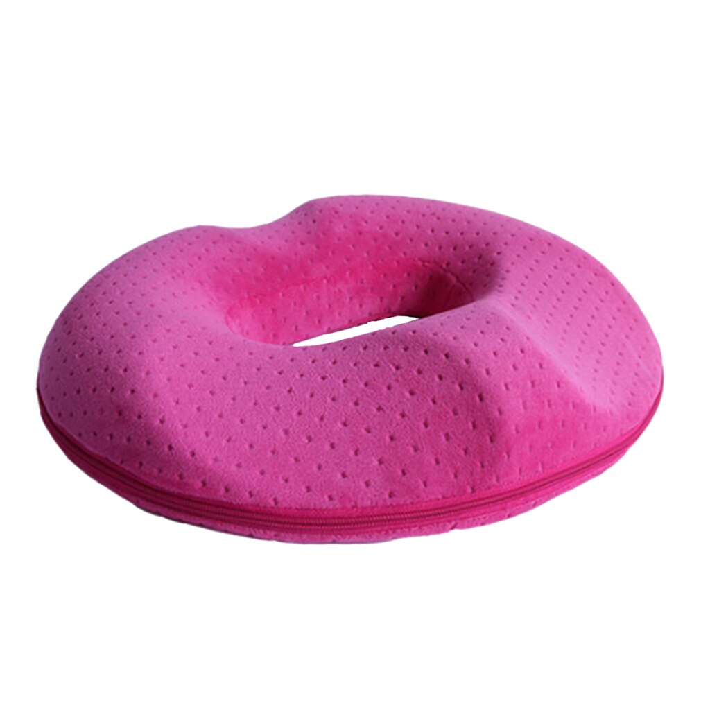 Memory Foam Ring Cushion Donut Pressure Relief Cushion for Travel Car Home Office Sporting Plane