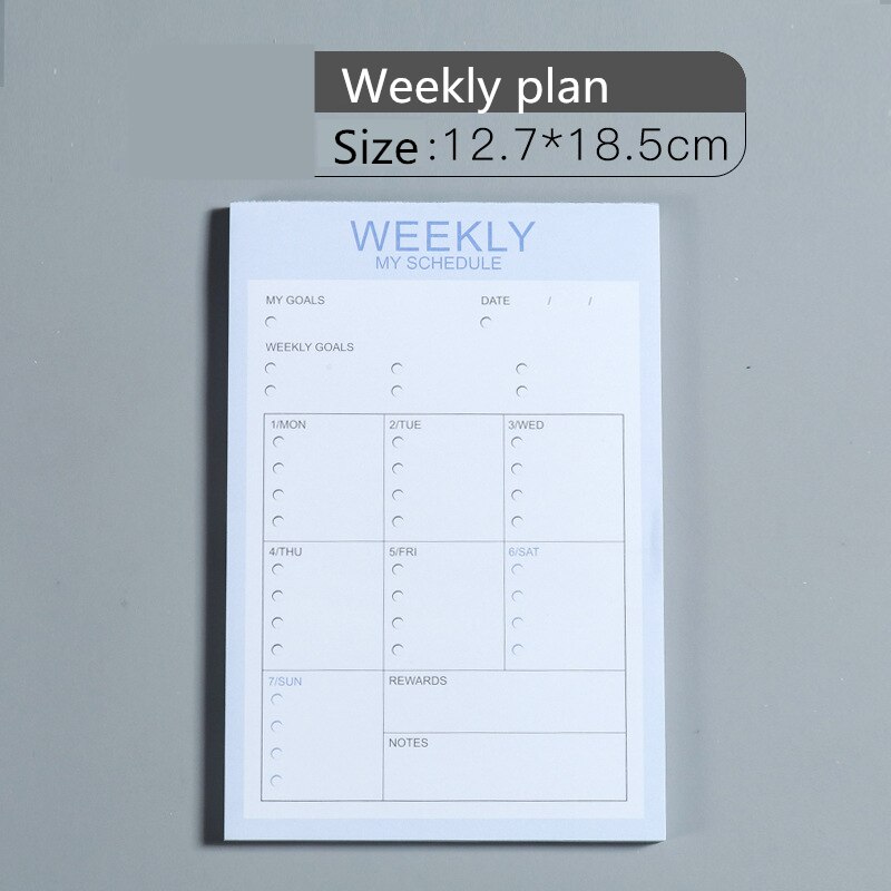 Planner notesbog kontorartikler skole papirvarer dagligt ugentligt månedligt dagsorden planlægning tidsstyring bog papirvarer: 04