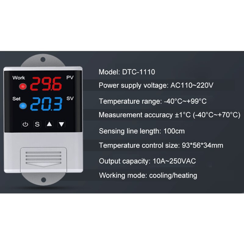 110v-230 vac 10a wifi digital termostat fjärrkontroll akvarium inkubator temperaturkontroll med ntc sensor