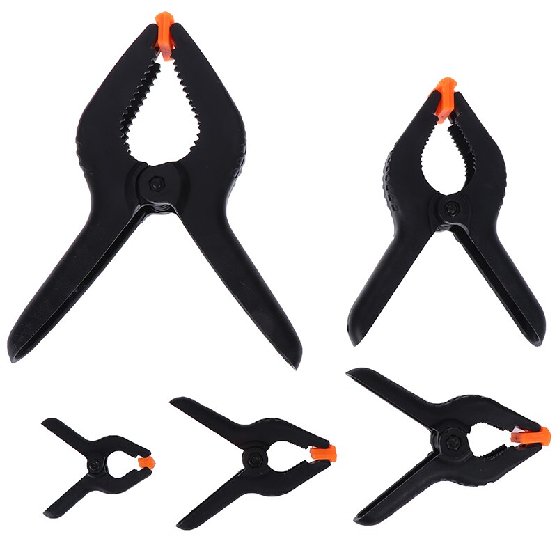 HELTC 1PCS DIY 2/3/4/6/9inch Plastic Spring Clamps Nylon Clamps For Woodworking Spring Clip Photo Studio Background Tools