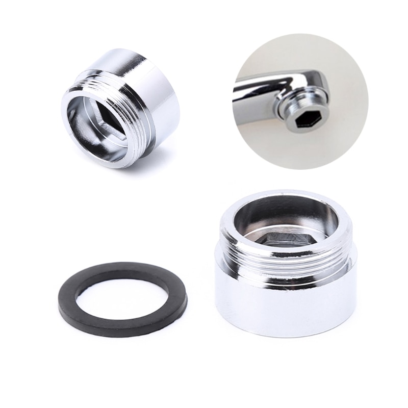 Solid Metal Adaptor Inside Thread Water Saving Kitchen Faucet Tap Aerator Connector