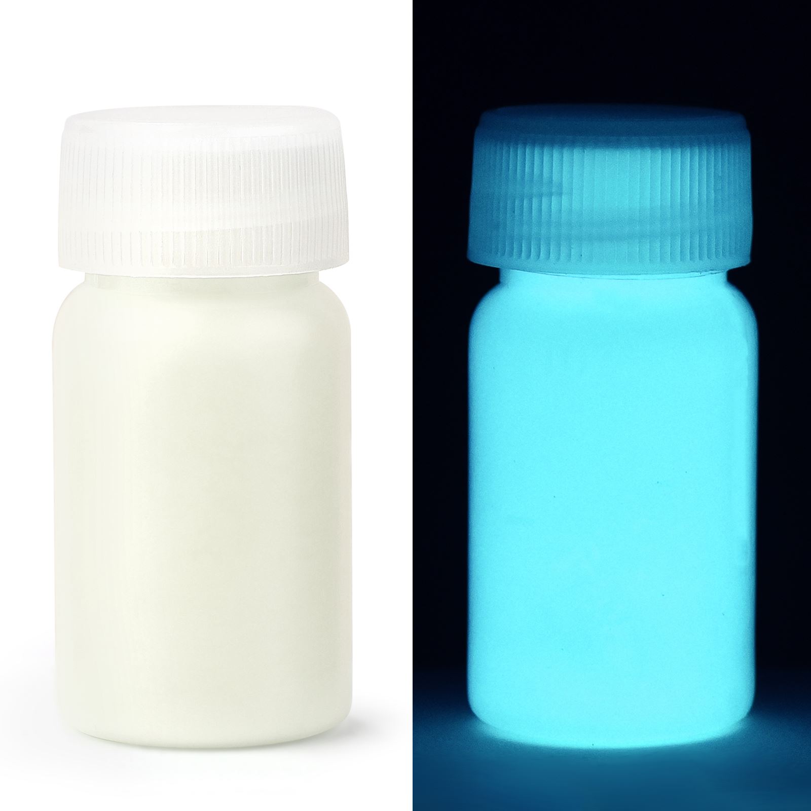 15g/ flasker fluorescerende pigment, langvarig lysende maling, automatisk glød, selvlysende akrylmaling, til kunst, festartikler: Blå